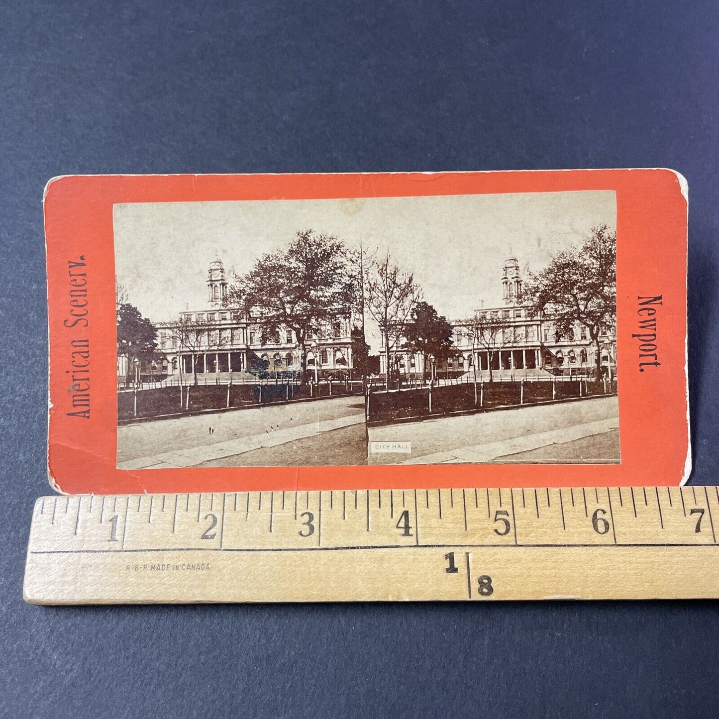 Antique 1860s New York City Hall Manhattan Stereoview Photo Card P2460-15