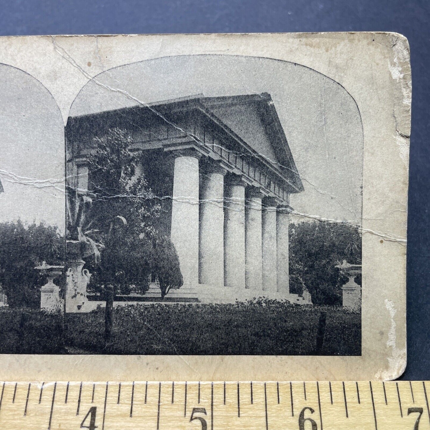 Antique 1860s Robert E Lee Memorial Arlington VA Stereoview Photo Card P2464