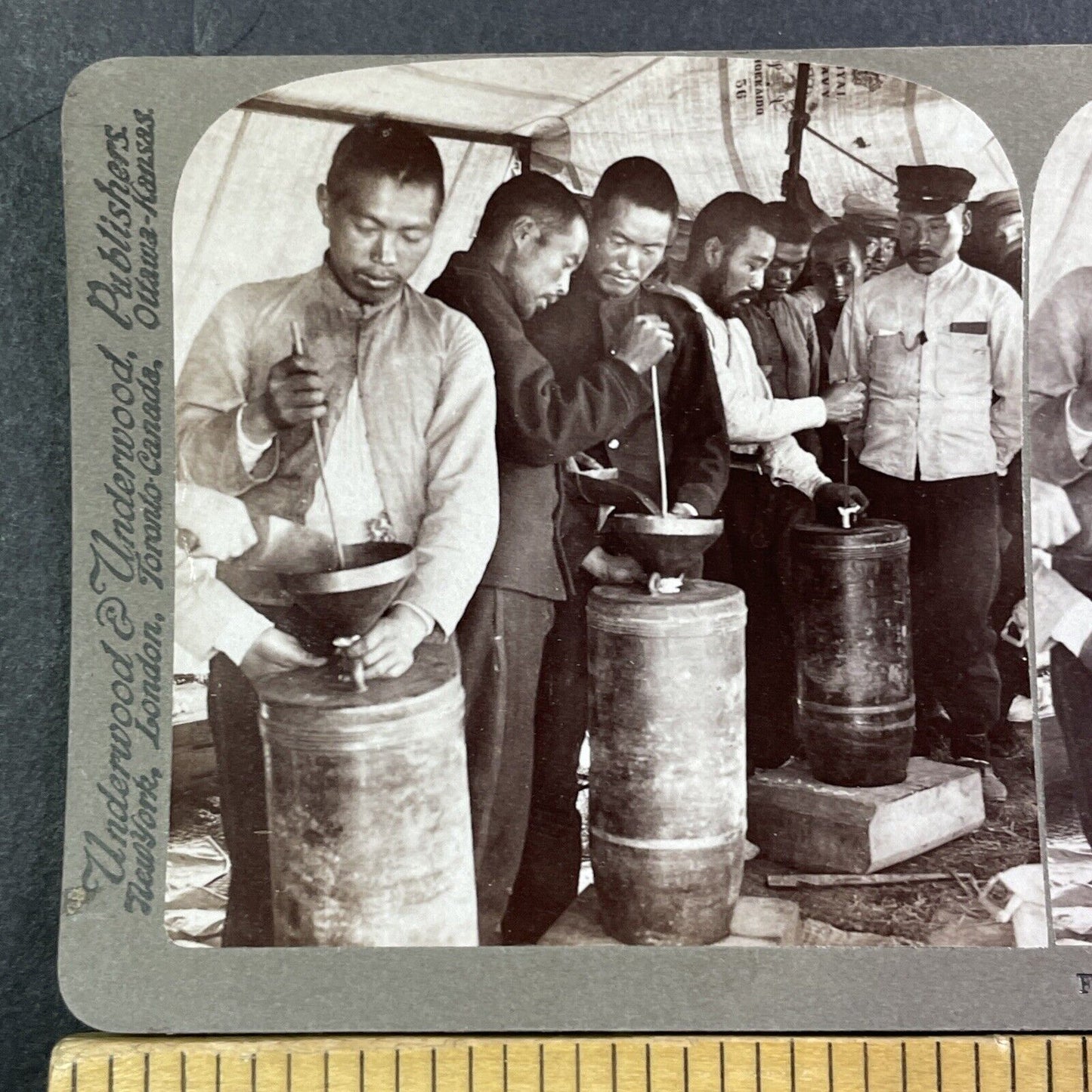 Japanese Munitions Field Factory Stereoview Russia-Sino War Antique c1905 X3817