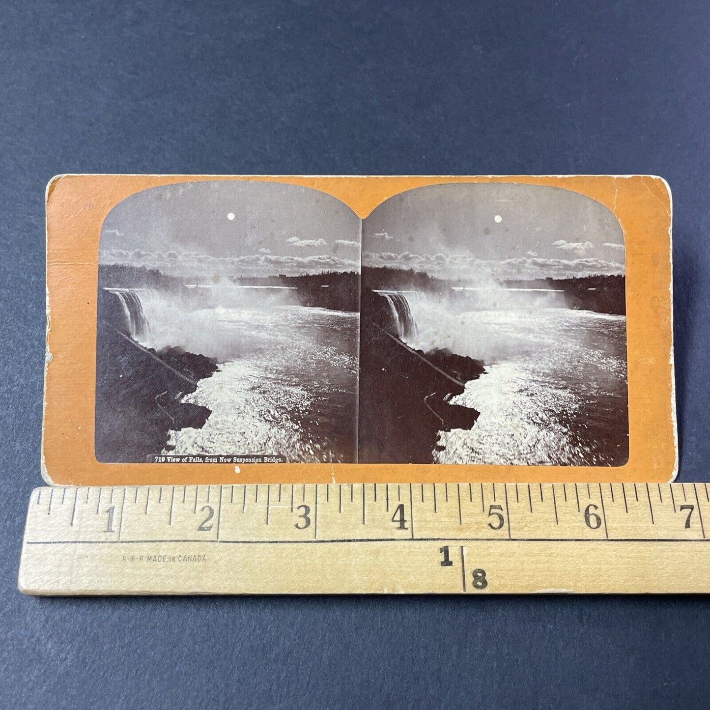 Antique 1880s Niagara Falls Waterfall Vista Stereoview Photo Card P2460-19