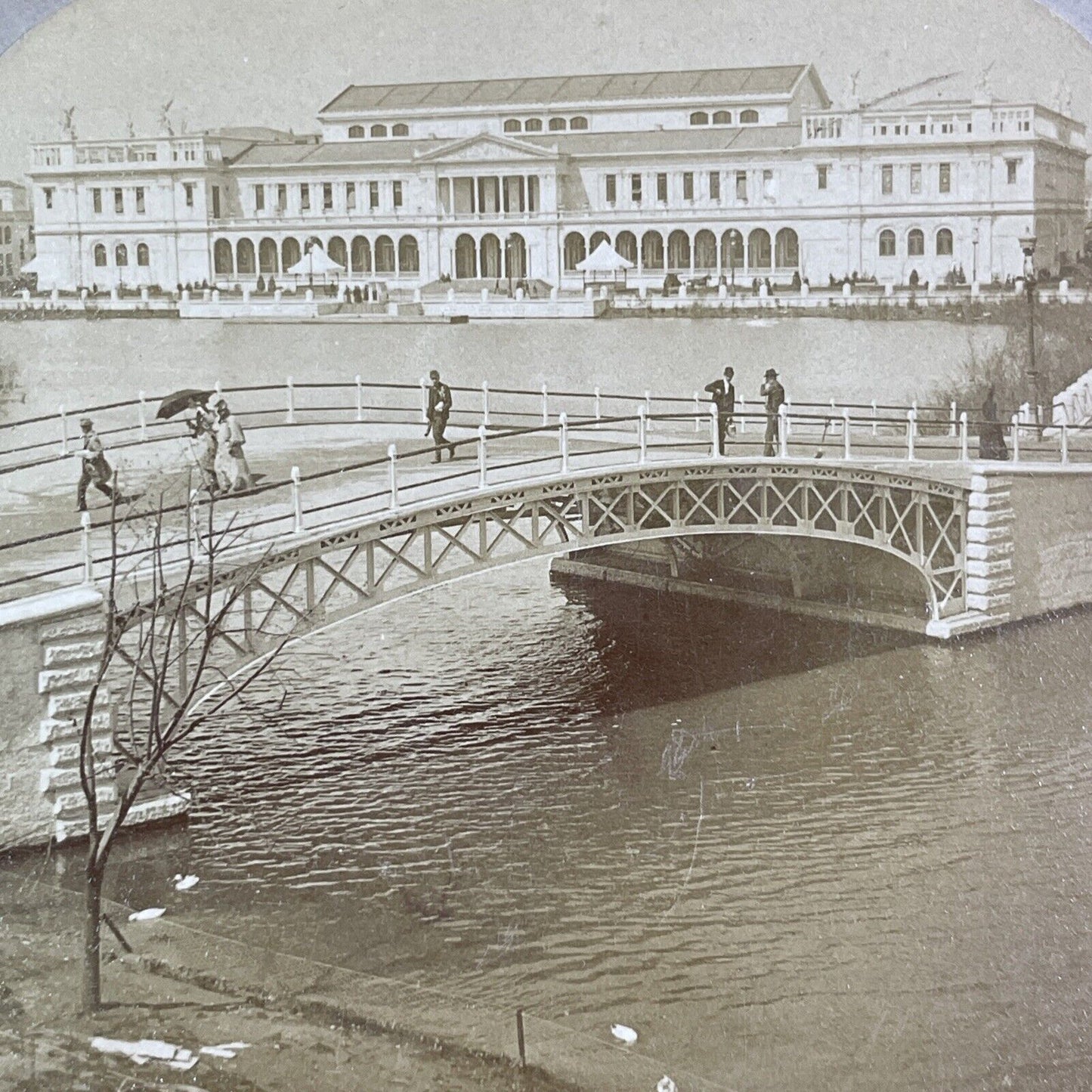 Woman's Building Chicago World's Fair Stereoview Antique c1893 X3199