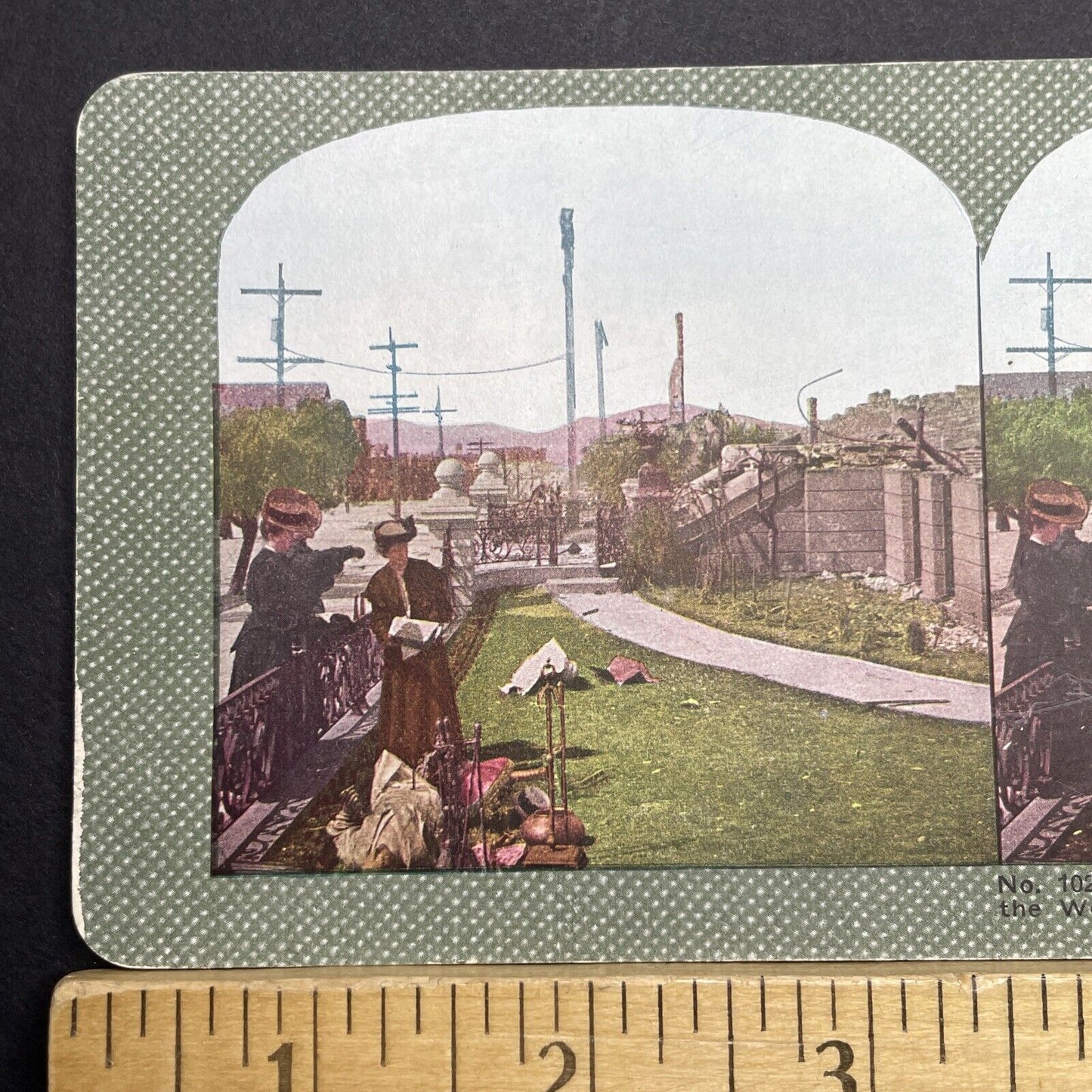 Antique 1910s San Francisco Earthquake Wenban Pl Stereoview Photo Card 2300-29