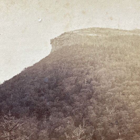 Antique 1860s Old Man Of The Mountain New Hampshire Stereoview Photo Card V1774