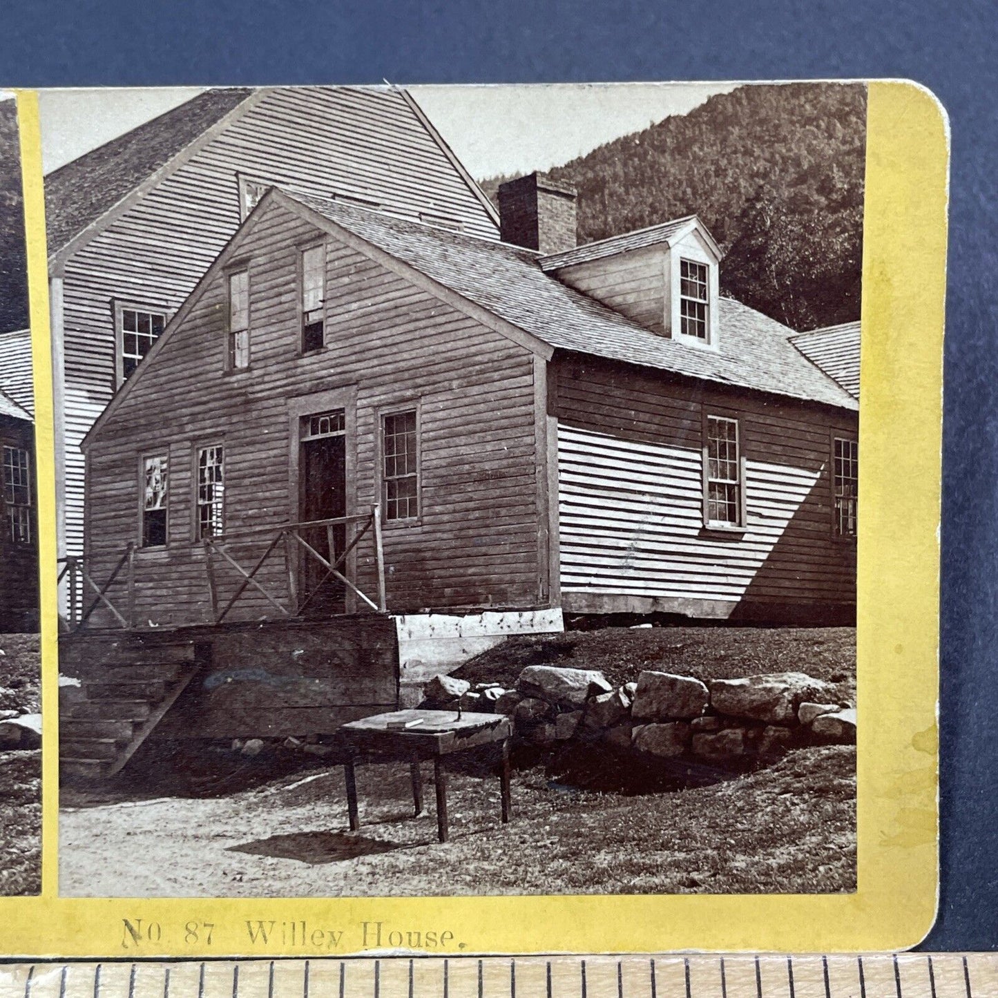 Antique 1870s The Willey House Crawford Notch NH Stereoview Photo Card V1963