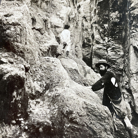 Antique 1910s Earthquake Fissure Crack Guadeloupe FW Stereoview Photo Card P3691