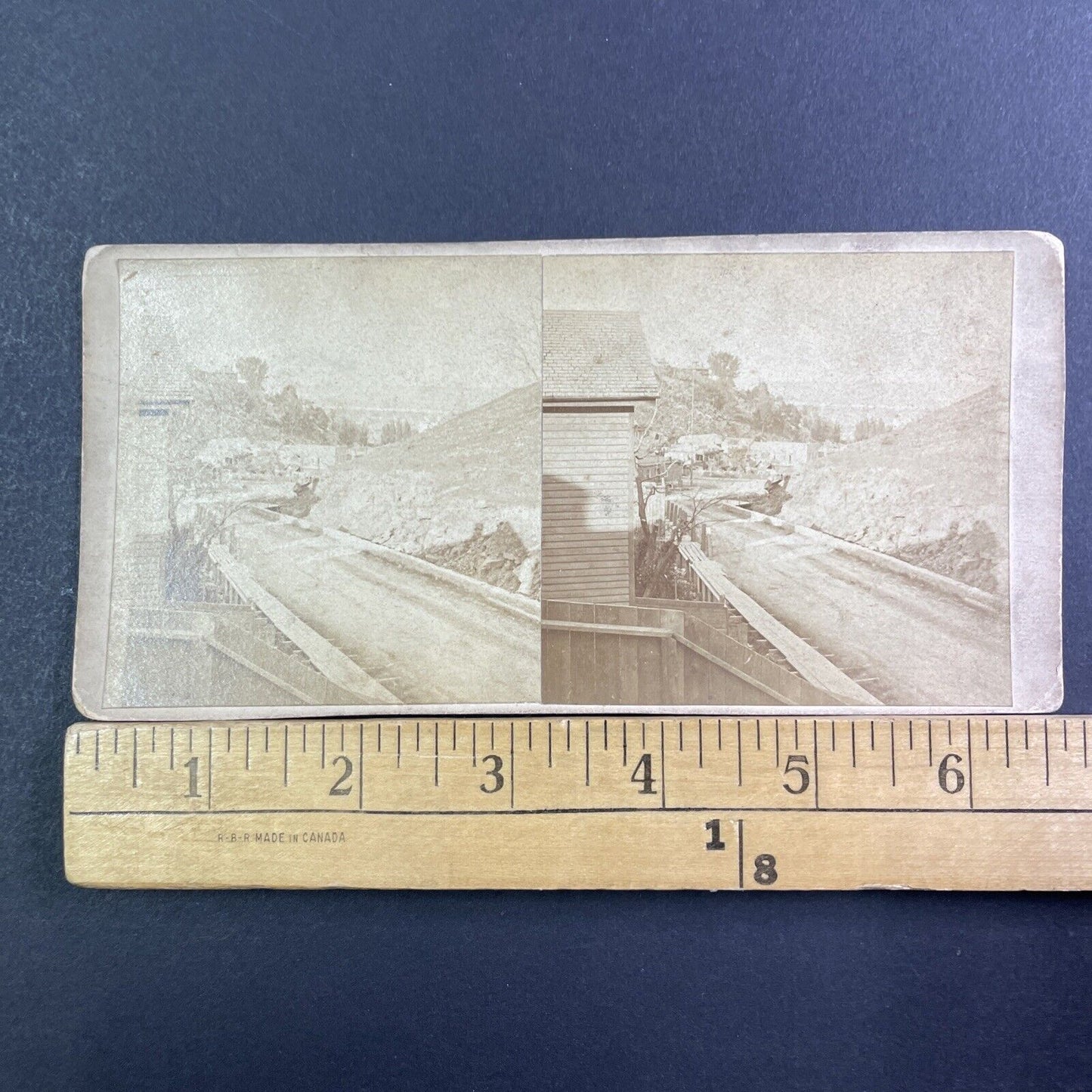 Hill Street And Diamond Street Stereoview San Francisco OOAK Antique c1870 X1801