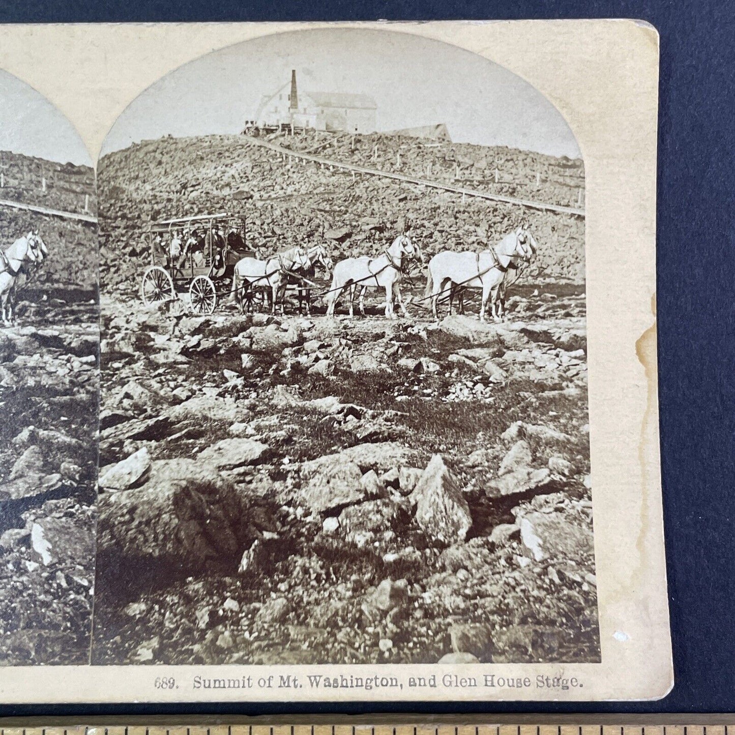 Glen House Stage Coach Mt. Washington Stereoview New Hampshire c1870s Y2248