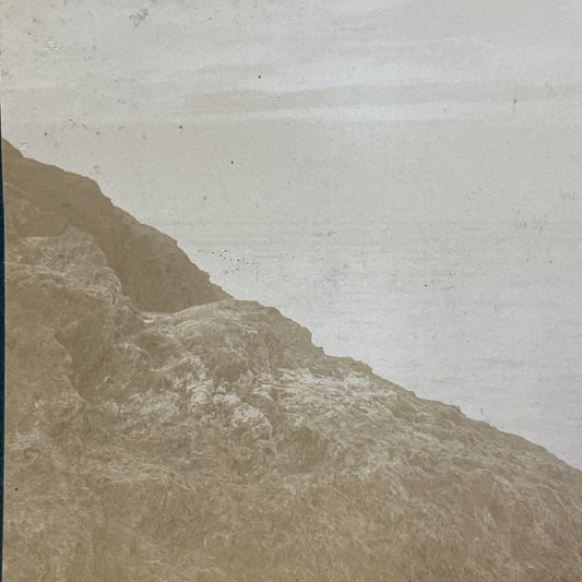 Antique 1910 Capstone Coast Ilfracombe UK Stereoview Photo Card V2205