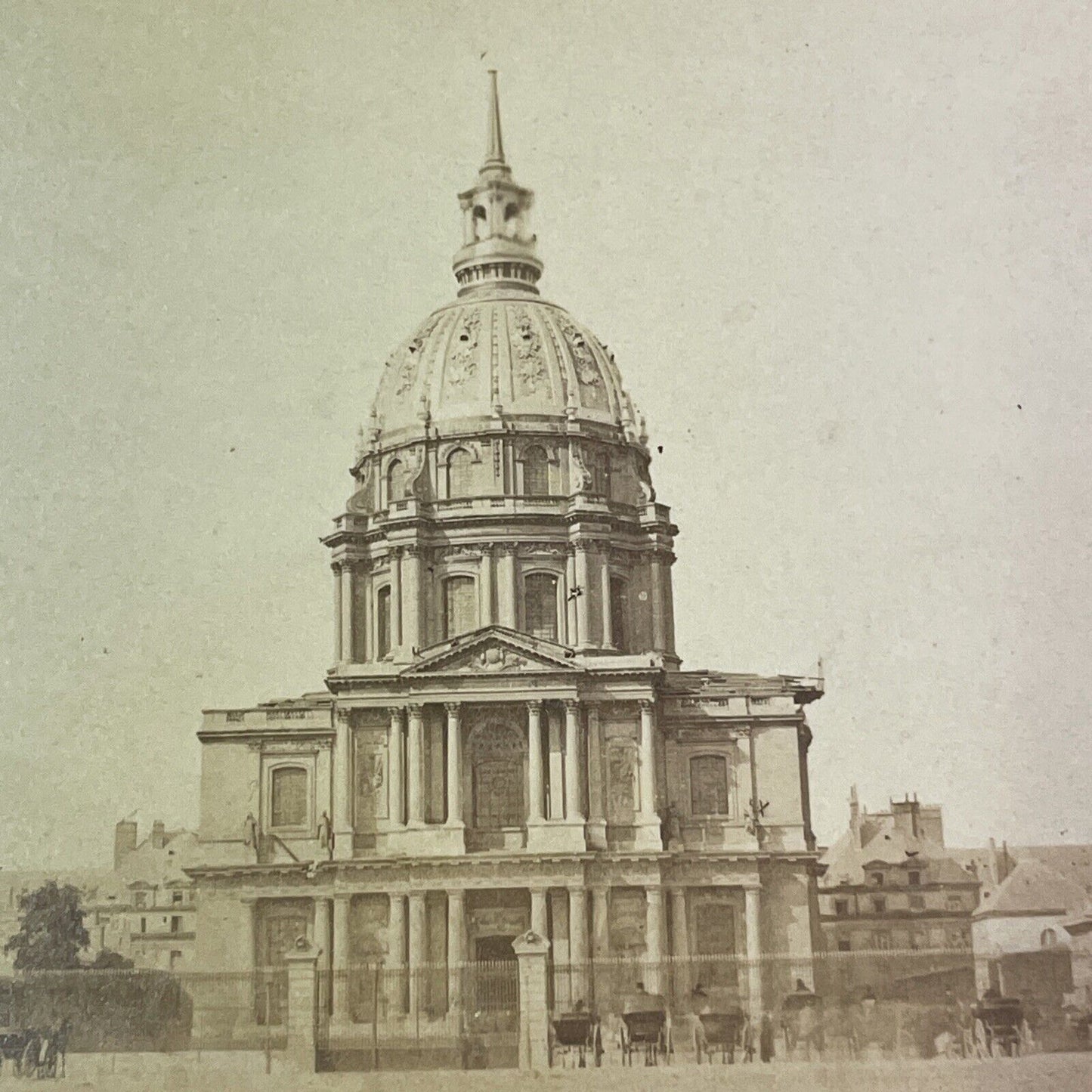 Napoleon's Tomb Paris France Stereoview Dome des Invalides Antique c1870 X2575