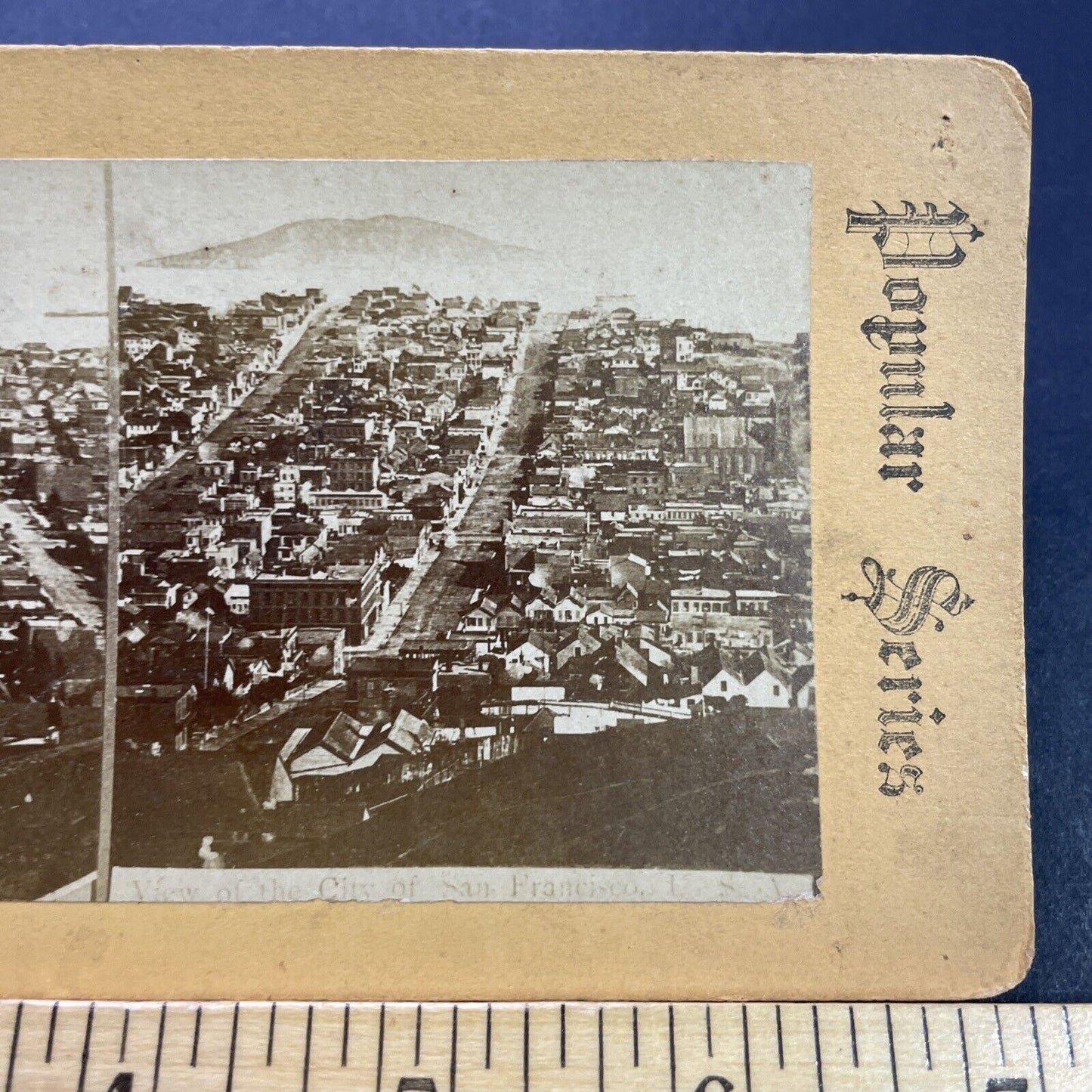 Antique 1870s San Francisco California City View Stereoview Photo Card P3488