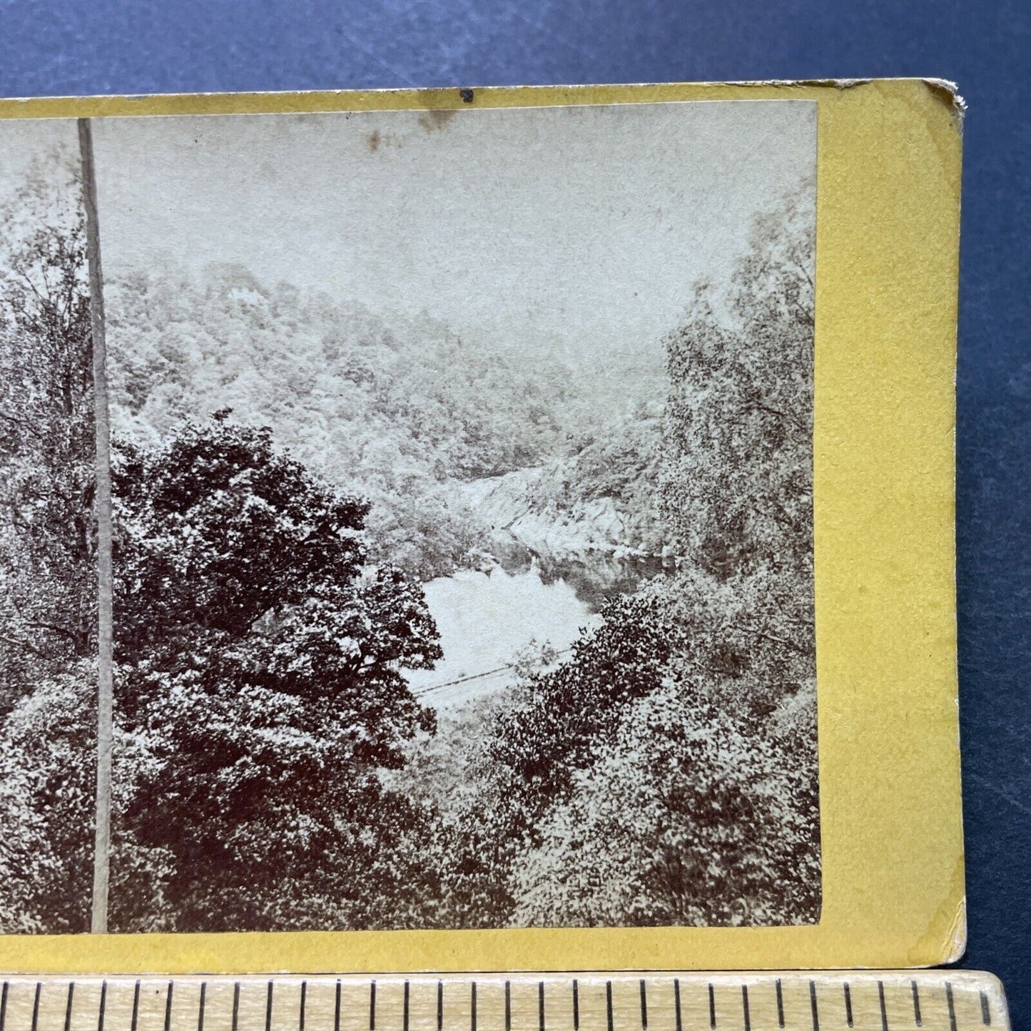 Antique 1870s Killiecrankie River In Scotland Stereoview Photo Card P1981