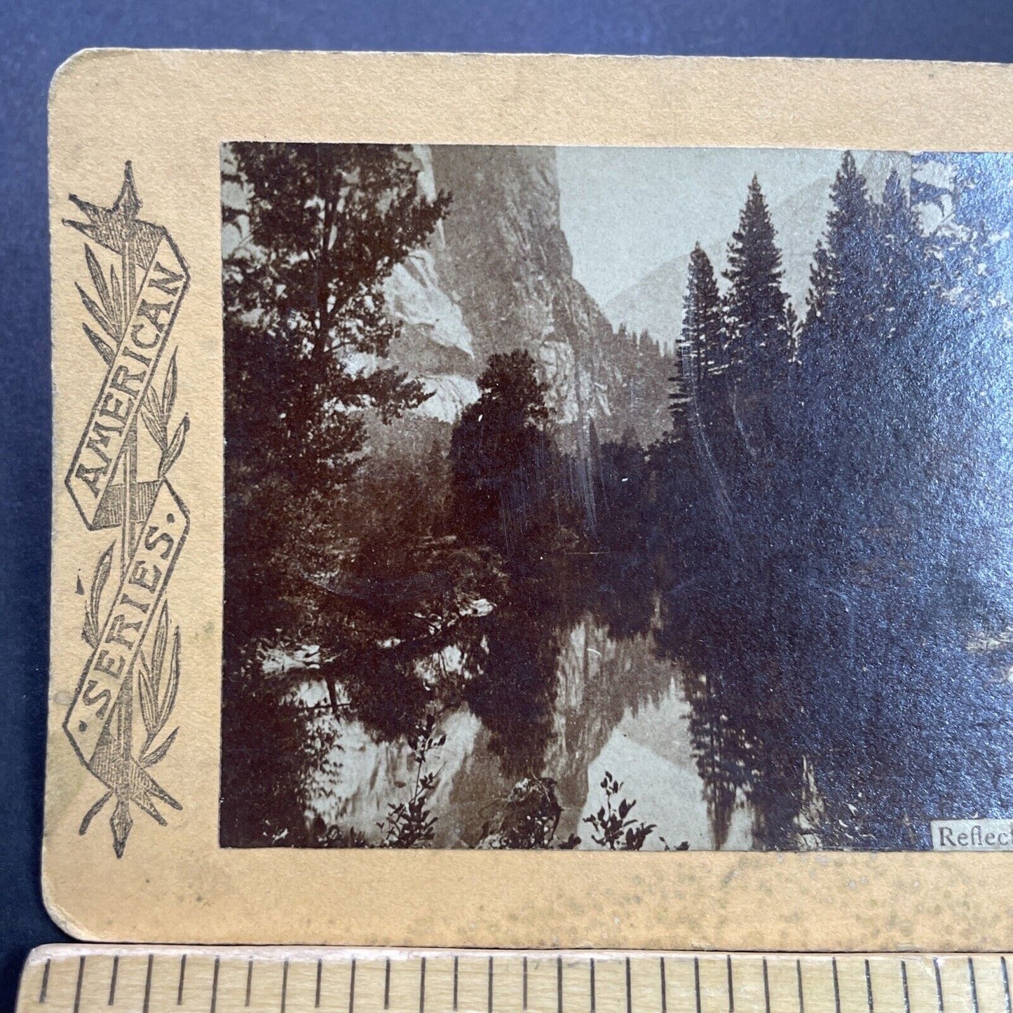 Antique 1870s Mountains In Yosemite Park California Stereoview Photo Card P3588