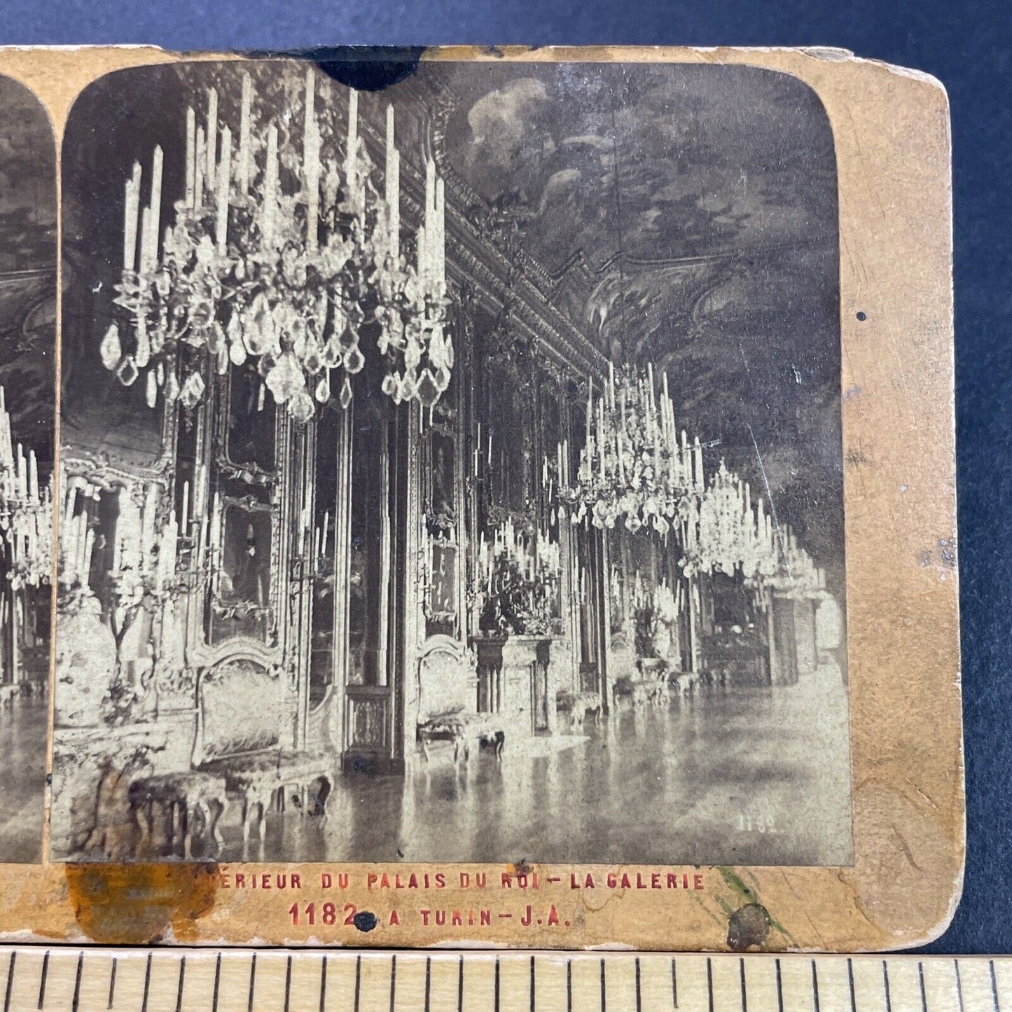 Antique 1870s Palais Royal Palace Paris France Stereoview Photo Card P4110