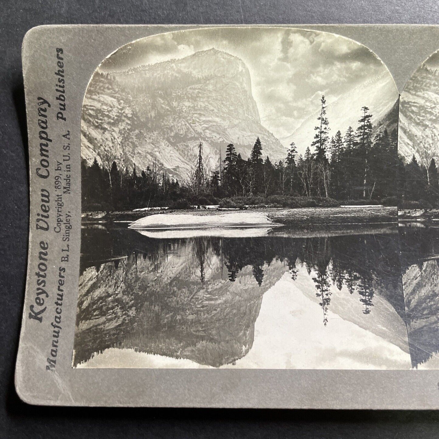 Antique 1899 Yosemite Park Valley California Stereoview Photo Card P1401