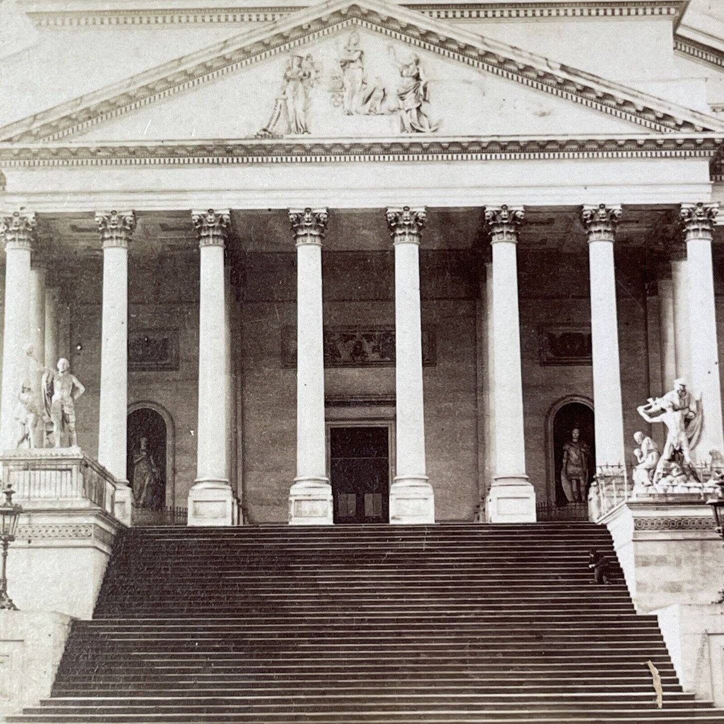 Capitol Building Stereoview Washington DC Photo Card Antique c1880 X846