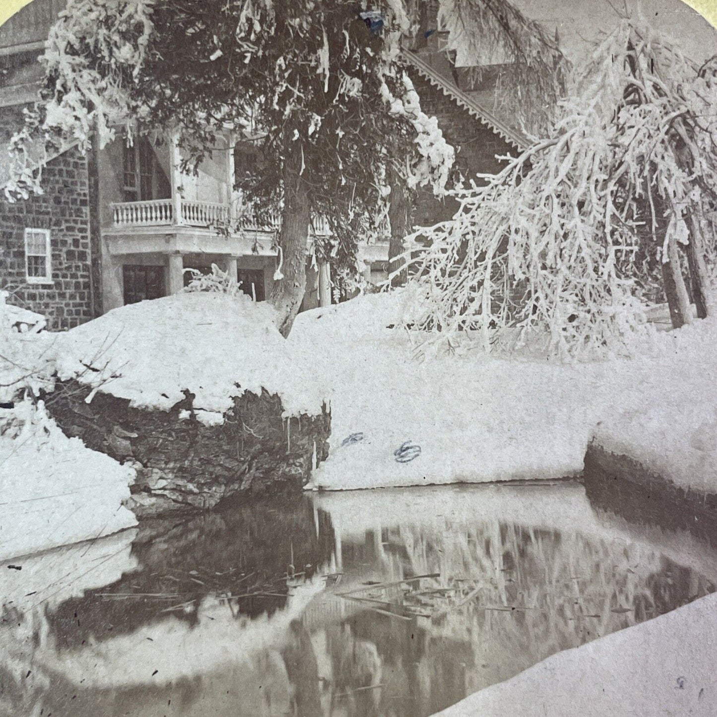 Barnett's Table Rock House Stereoview Niagara Falls Antique c1870 Y2527