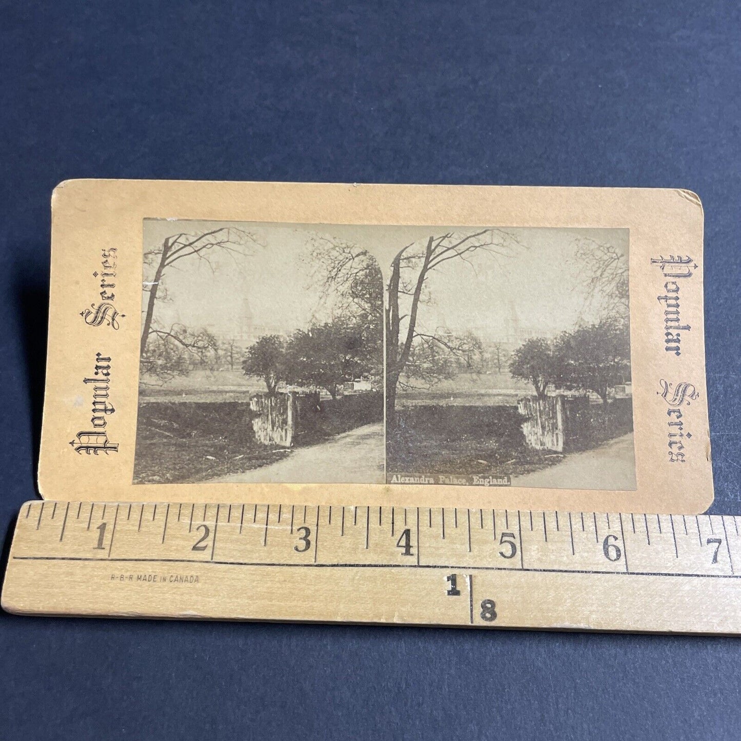 Antique 1870s Alexandra Palace London England Stereoview Photo Card P4547