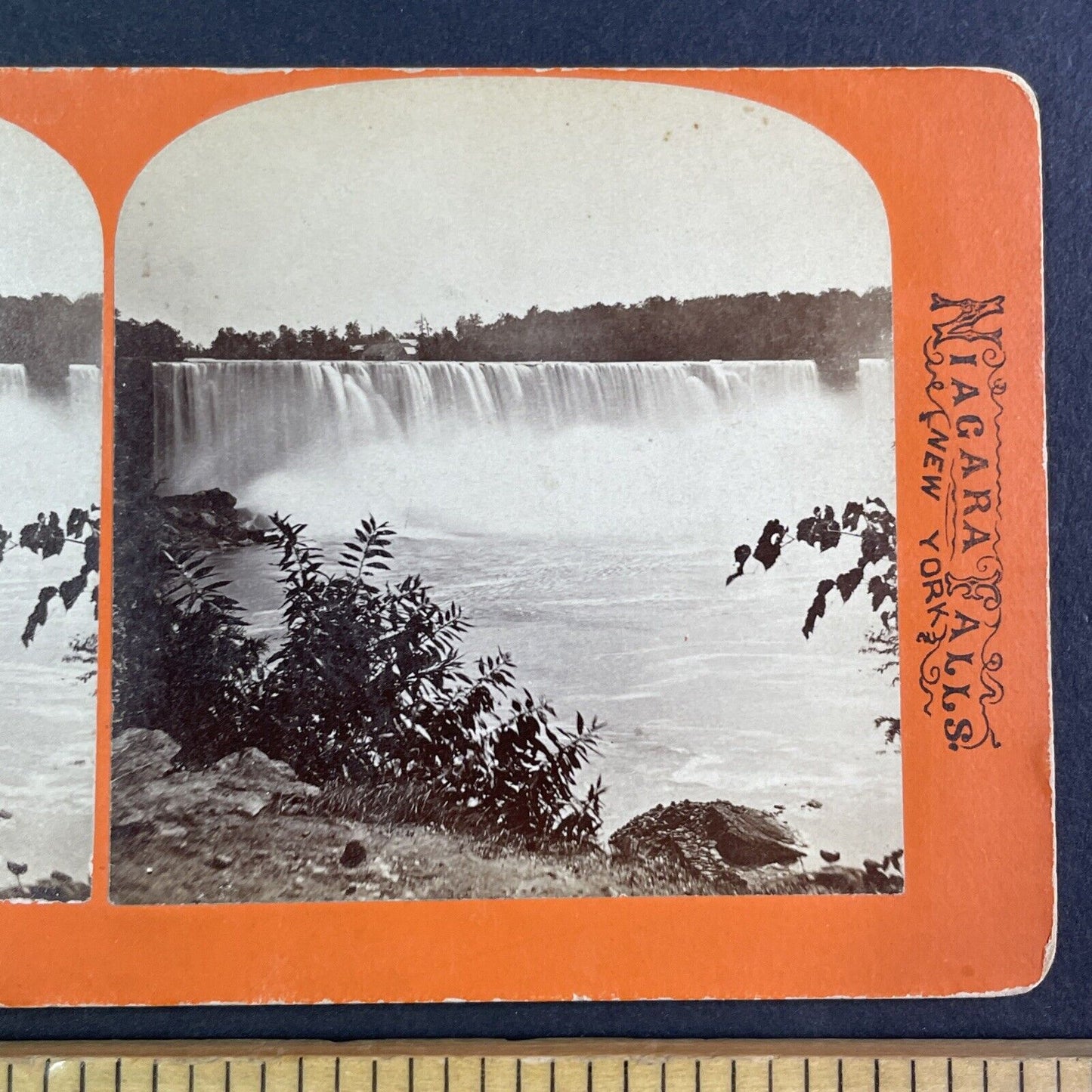 Niagara Falls American Falls New York Stereoview George Curtis c1870 Y2431