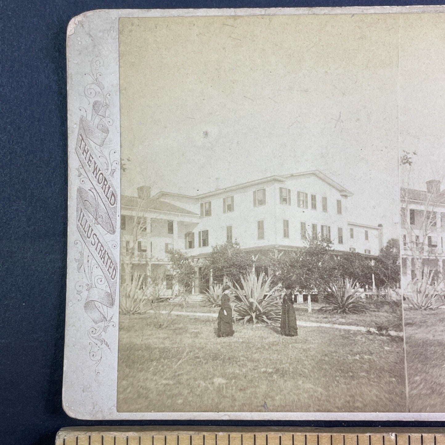 The Brock House in Enterprise Florida Stereoview Antique c1880 X1930