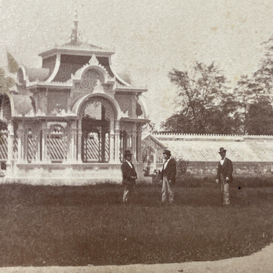 Antique 1874 JA French In Charlestown New Hampshire Stereoview Photo Card V2129