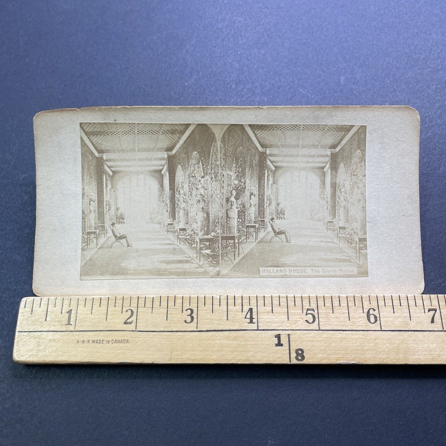 Antique 1870s Holland House Greenhouse Before Fire Stereoview Photo Card V3417