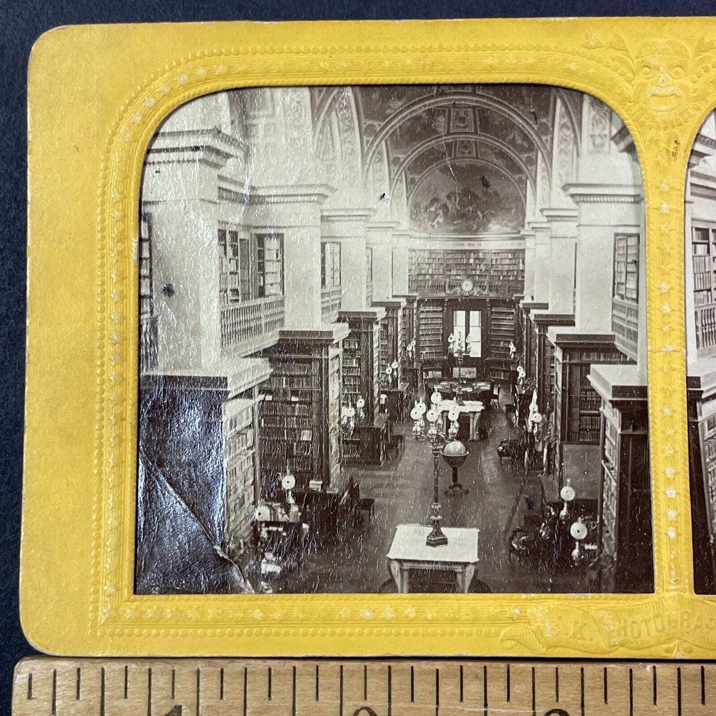 French National Assembly Library Stereoview French Tissue Antique c1858 X1259