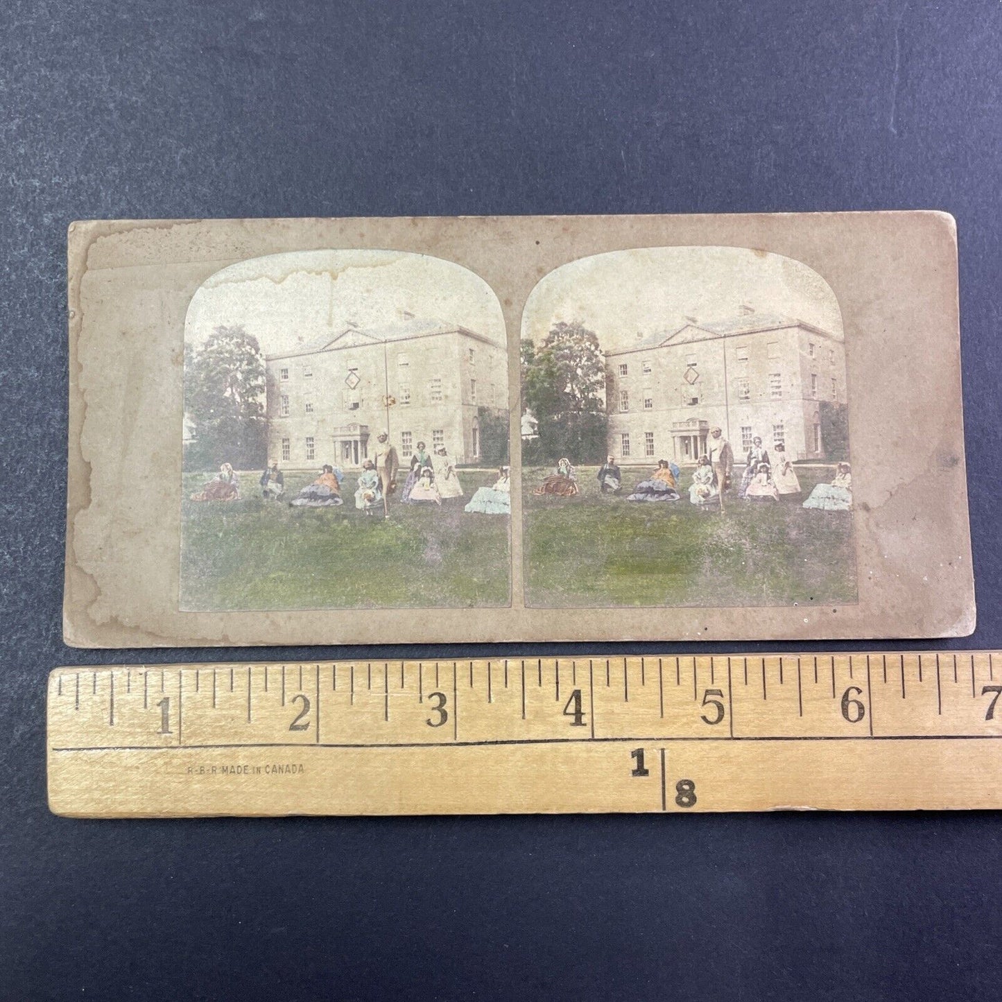 Brightwell Baldwin Park Manor Stereoview Oxfordshire England Antique c1860 X2580