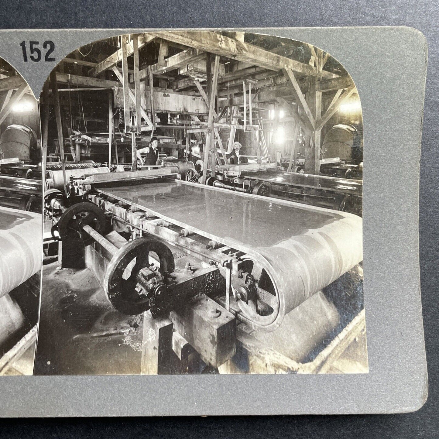 Antique 1898 Gold Stamping & Sifting Ouray Colorado Stereoview Photo Card P1525