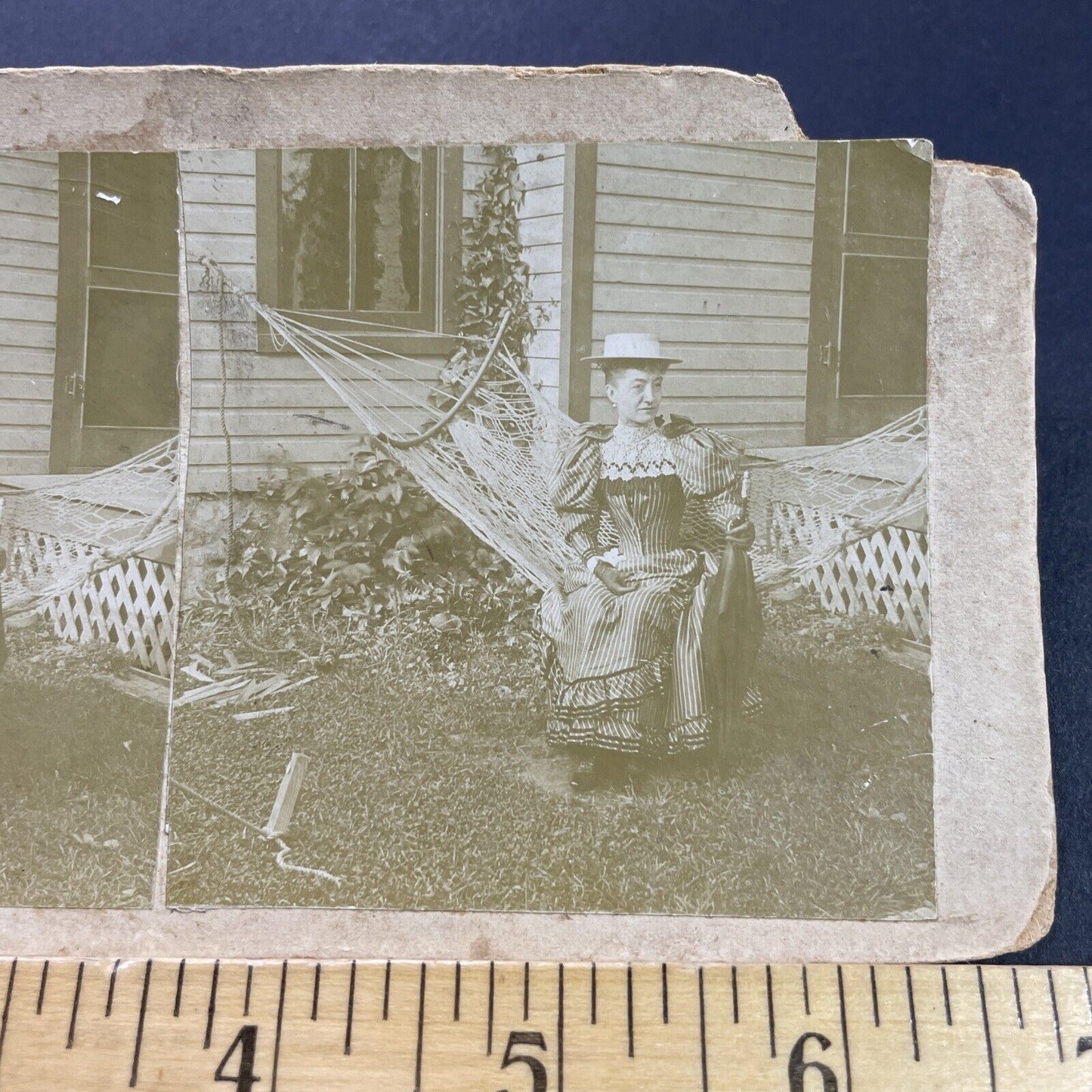 Antique 1880s Mrs. Williamson Rockton Ontario Canada Stereoview Photo Card P4101