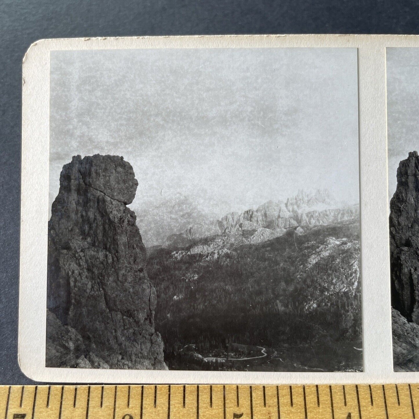 Antique 1925 Mountains In South Tyrol Italy OOAK Stereoview Photo Card P3267