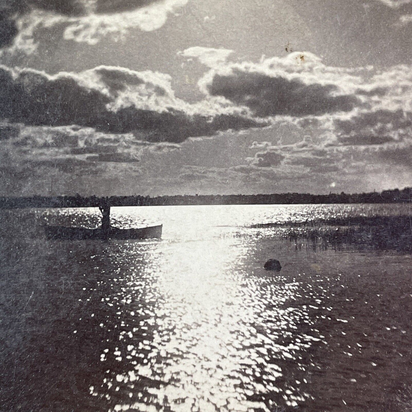 Boating Upper Niagara River Near Chippawa Stereoview G.E. Curtis c1870s Y2855