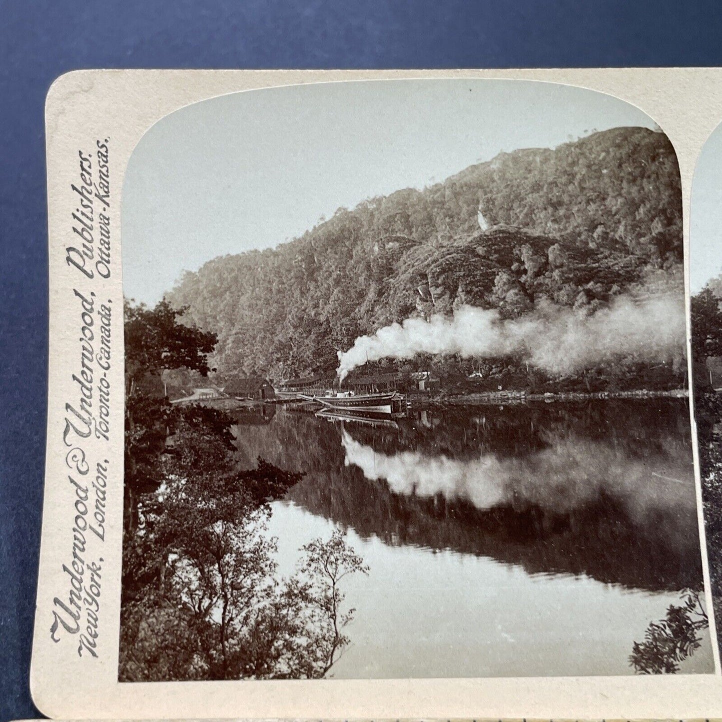 Antique 1896 Rob Roy Steamship Loch Katrine Scotland Stereoview Photo Card P3811