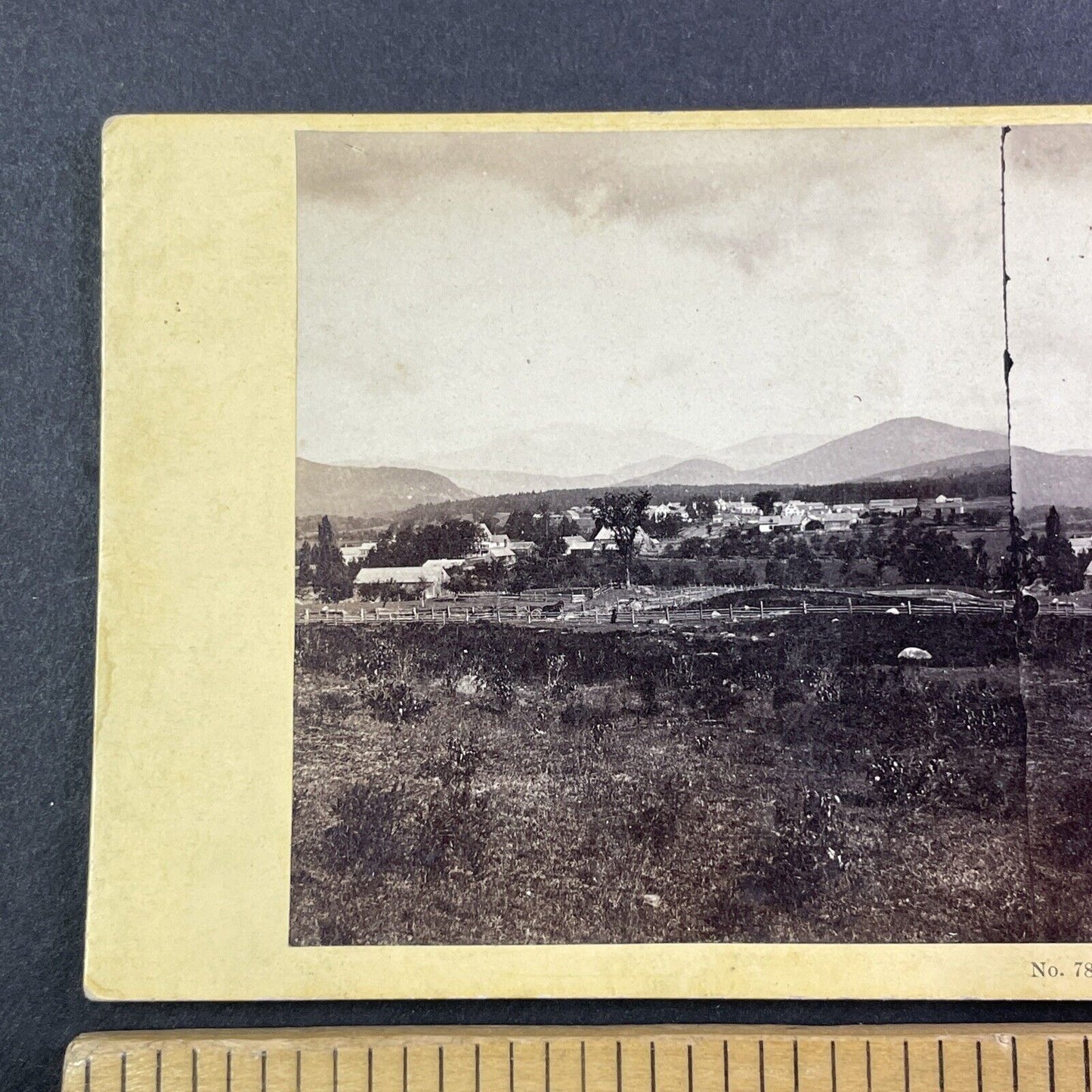 North Conway New Hampshire Stereoview J.P. Soule Antique c1870s Y867