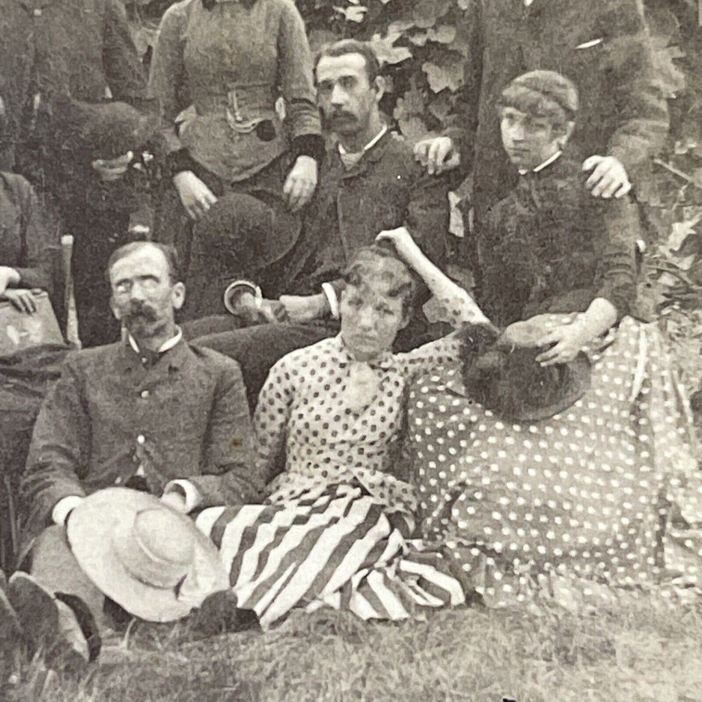 Marxist US Socialism Movement Group Photo Stereoview Antique c1880 X3768