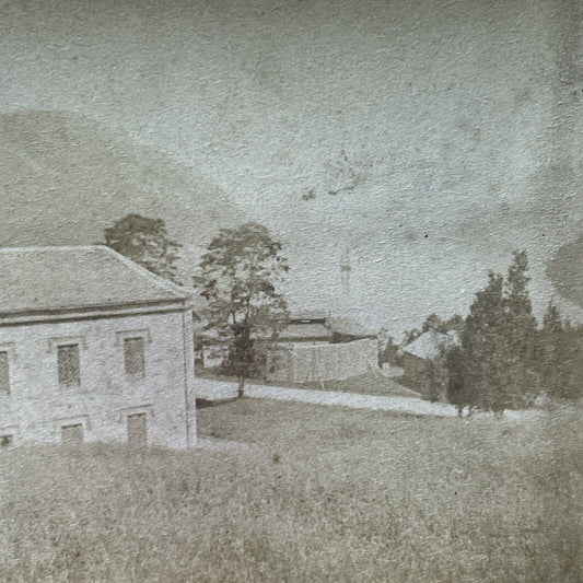 Antique 1870s Newburgh New York Hudson River View Stereoview Photo Card P2300