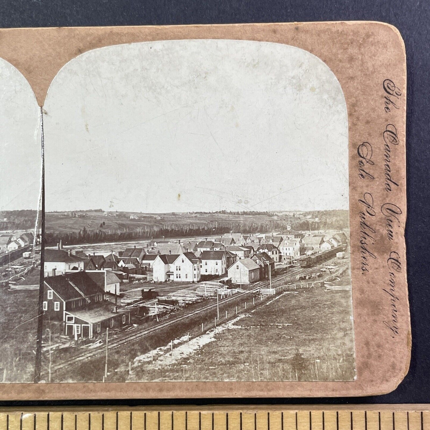 Hartland New Brunswick Canada Stereoview Antique c1899 Y490