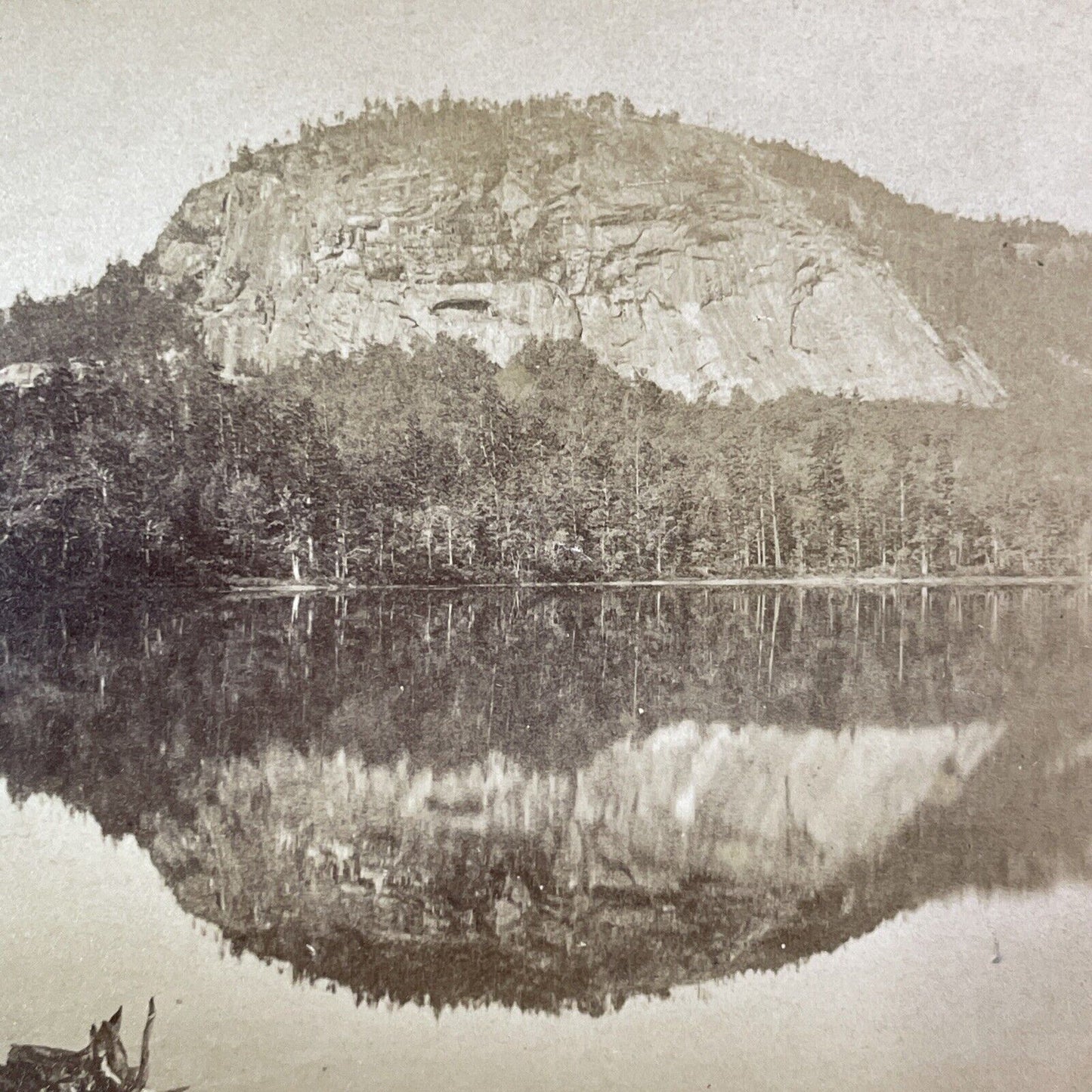 Echo Lake North Conway New Hampshire Stereoview N.W. Pease c1870s Y931