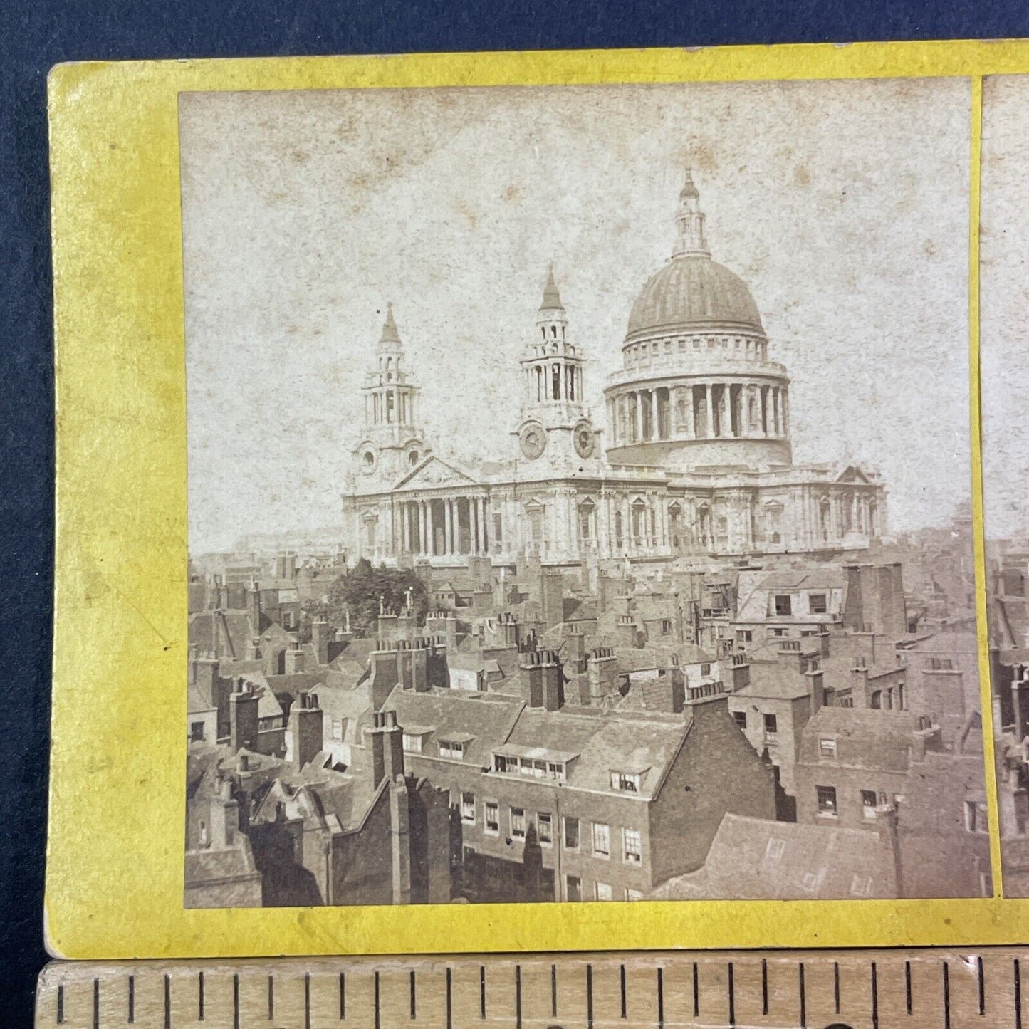 St. Paul's Cathedral London England UK Stereoview Antique c1872 X1911