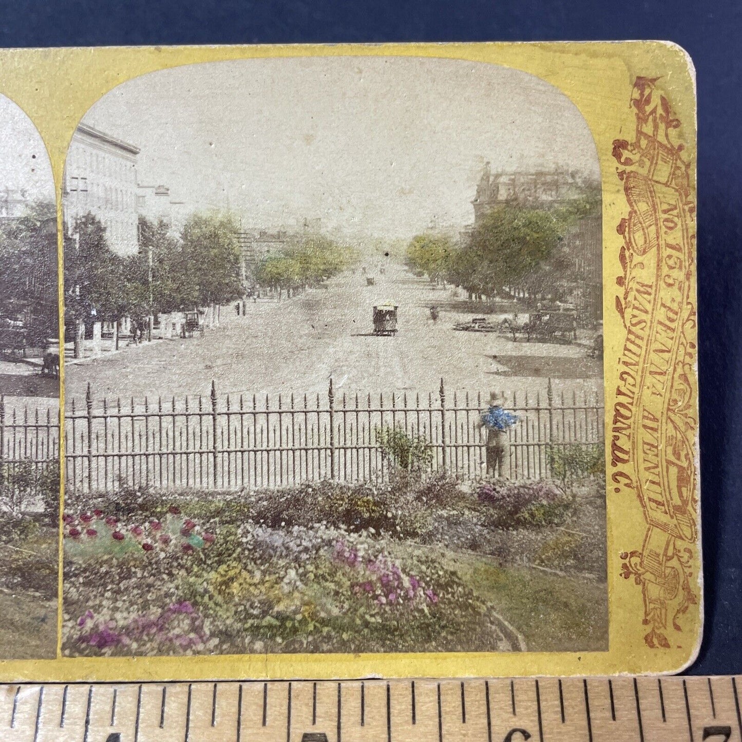 Antique 1870s Pennsylvania Avenue Washington DC Stereoview Photo Card P2460-13