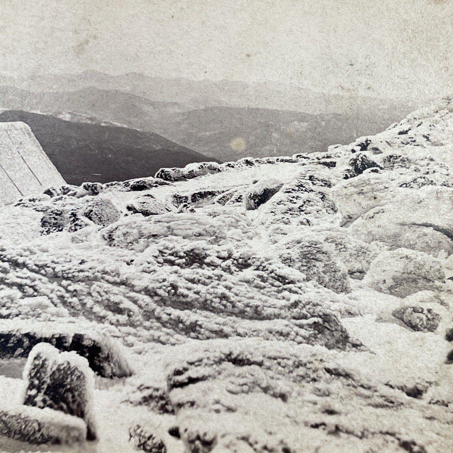 Antique 1870s First Photos Of Mount Washington Stereoview Photo Card P1159