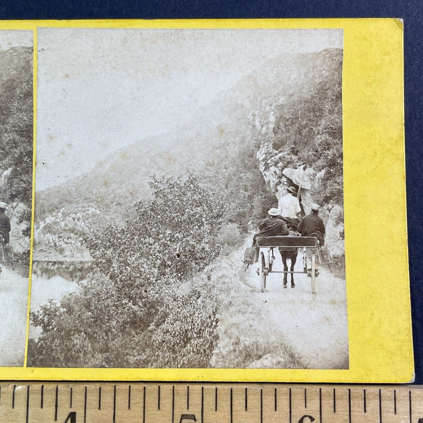 Old Kenmare Road Killarney Stereoview Photo Horse & Buggy Antique c1872 X1516