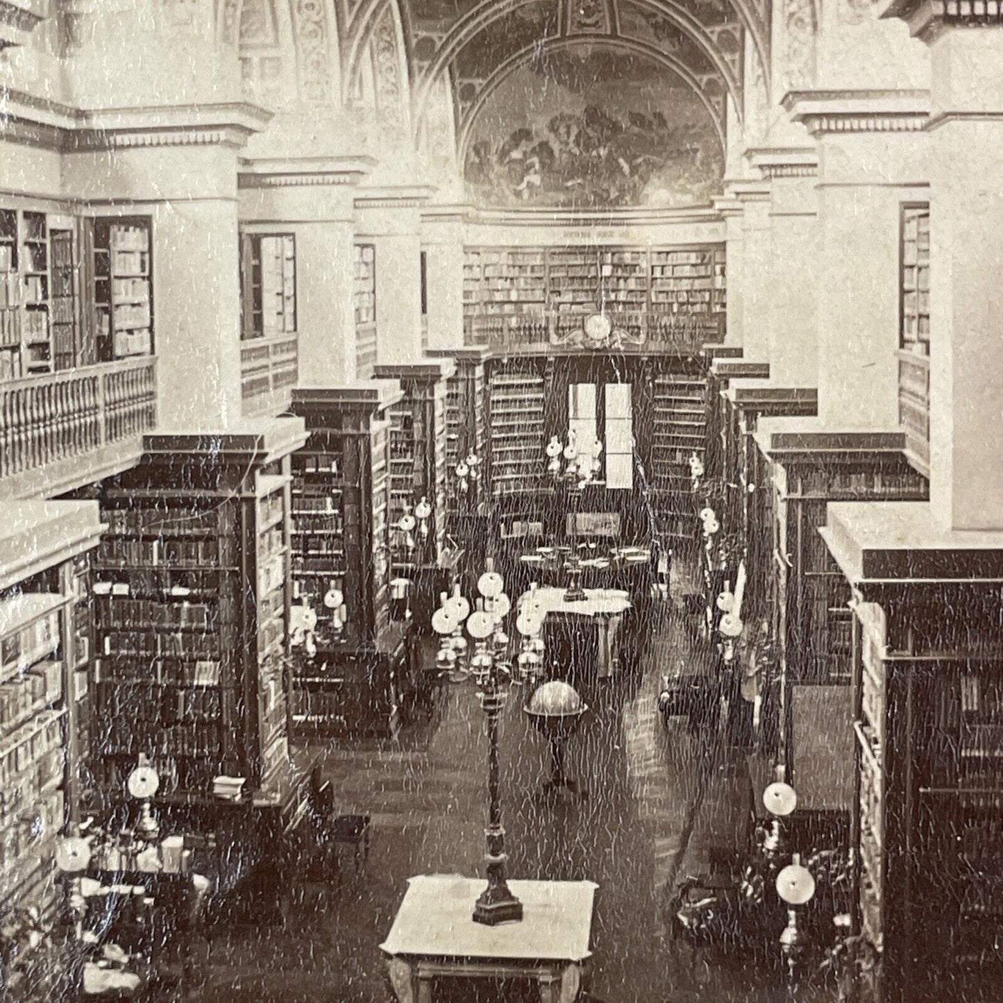 French National Assembly Library Stereoview French Tissue Antique c1858 X1259