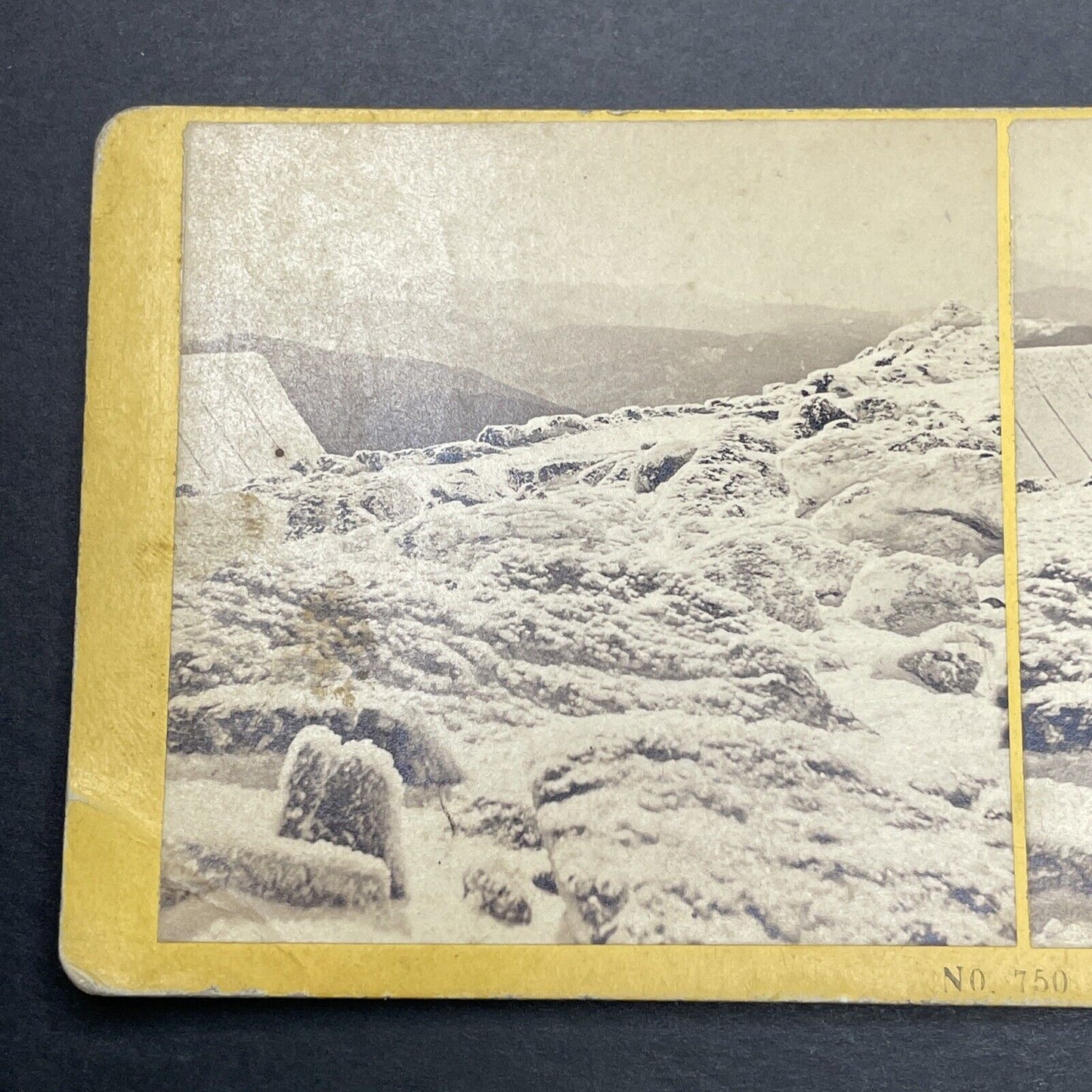 Antique 1870s First Photos Of Mount Washington Stereoview Photo Card P1159