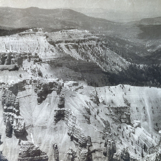 Antique 1910s Cedar Breaks National Monument Utah Stereoview Photo Card P3205