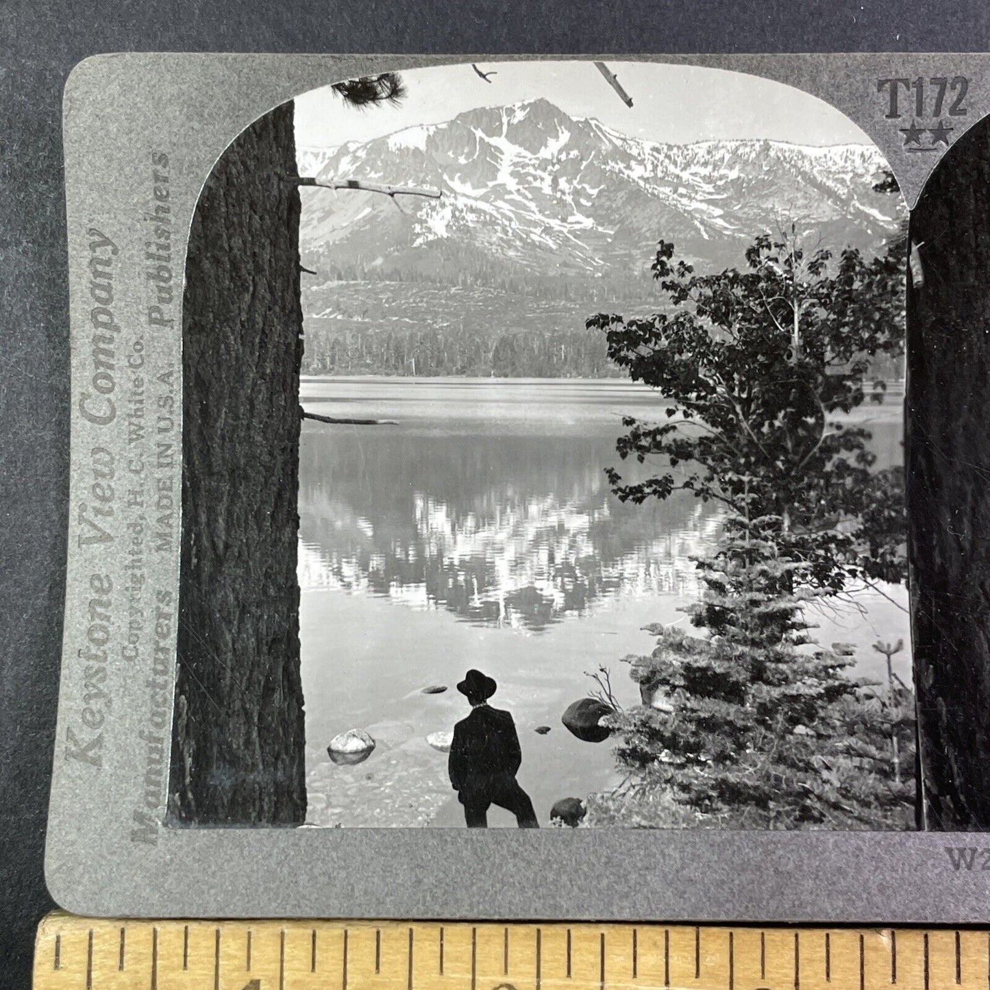 Fallen Leaf Lake California Stereoview El Dorado County Antique c1905 X1863