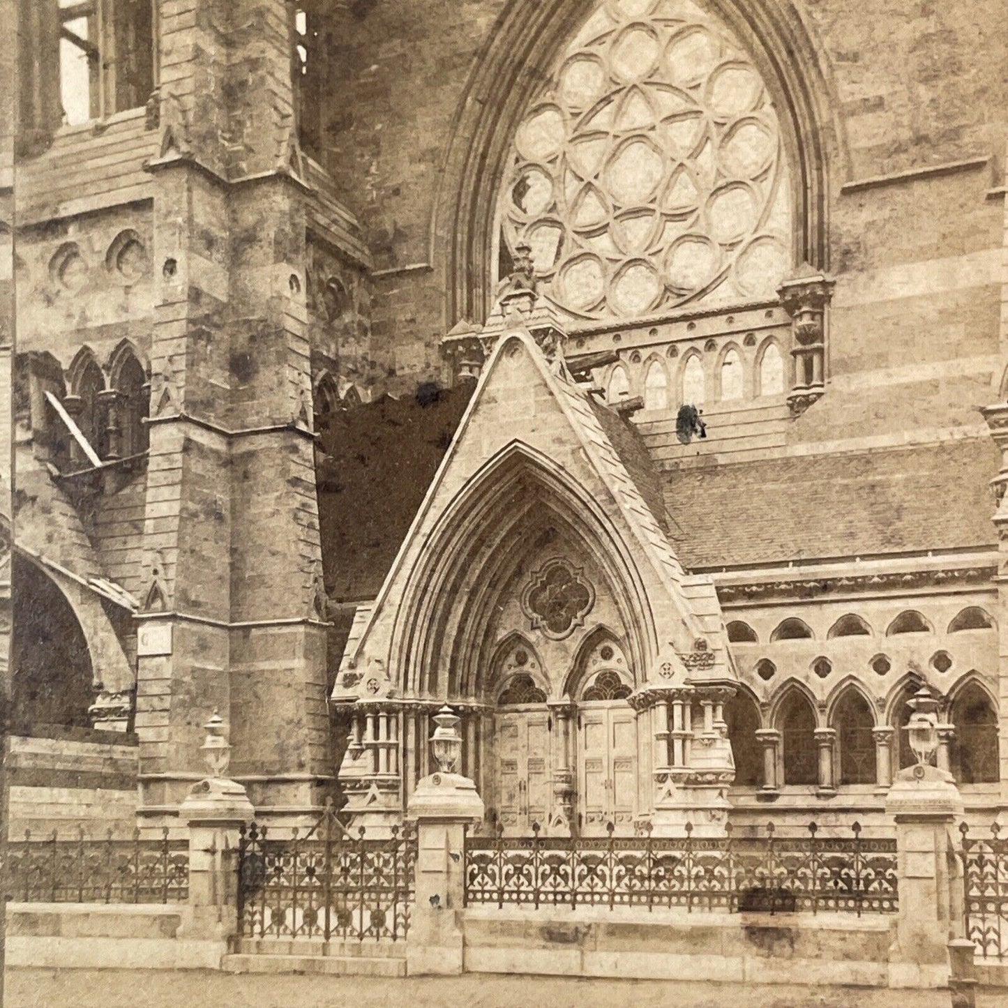 Collegiate Reformed Protestant Dutch Church Stereoview Manhattan NY c1869 X1273