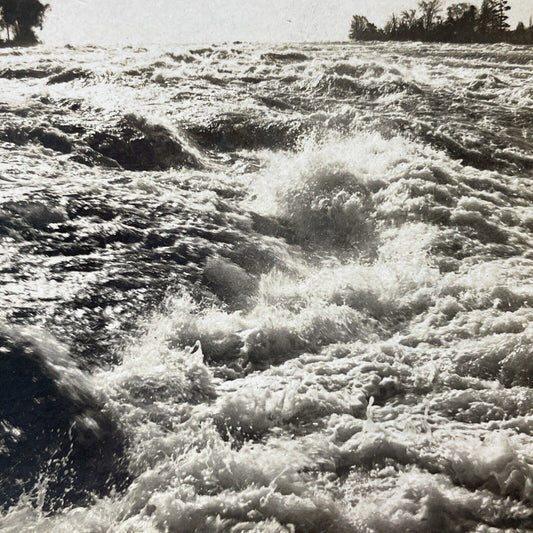 Antique 1900 Niagara Falls Upper River Rapids Stereoview Photo Card V2030