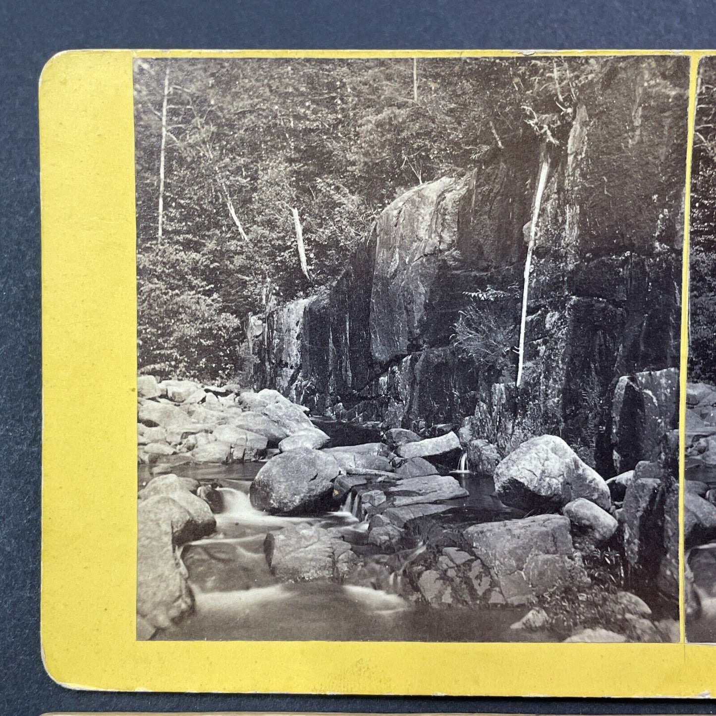 Antique 1870s Black Mountain Thornton New Hampshire Stereoview Photo Card V1944