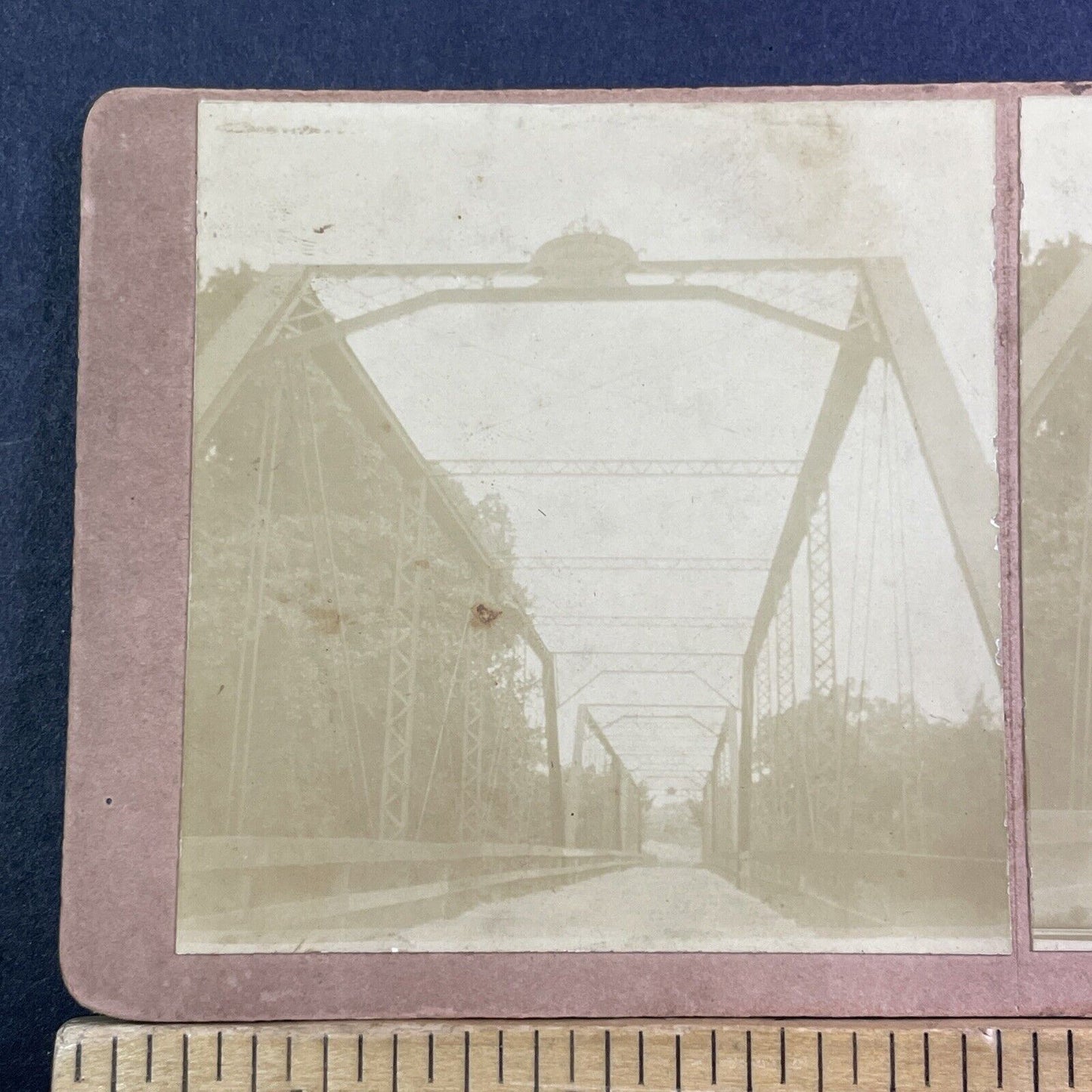 Caney Fork River Bridge? Tennesse Stereoview McMinnville TN? Antique c1890 X1919