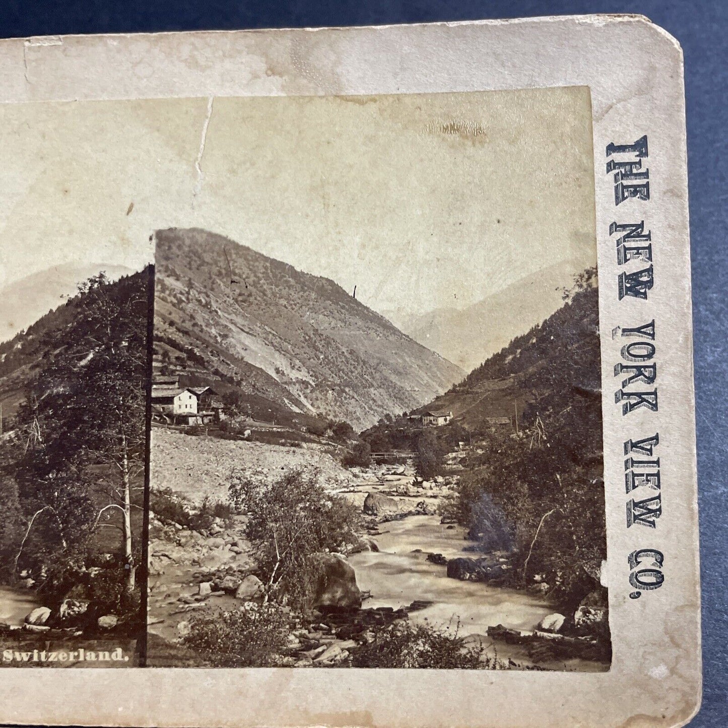 Antique 1860s Stelvio Stilfs Tyrol Tirol Italy Stereoview Photo Card P5527